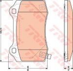 TRW GDB4171 Колодки тормозные JEEP GRAND CHEROKEE II 4.7 00-/III 3.0-6.1 05- R17