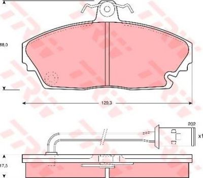 TRW GDB479 комплект тормозных колодок, дисковый тормоз на ROVER 800 (XS)
