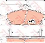 TRW GDB496 GDB496 Колодки тормозные HONDA CIVIC 1.4-1.8 94-05 передние