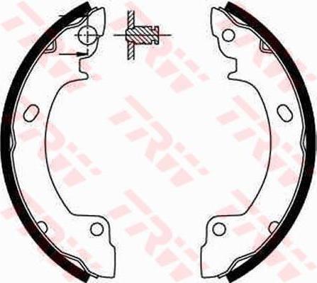 TRW GS 8552 Колодки тормозные барабанные задн HYUNDAI: PONY 89-95, PONY/EXCEL седан 90-95, S COUPE 90-96