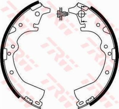 TRW GS8184 Колодки барабанные Toyota Land Cruiser/Lite-Ace/Hi-Ace/Hi-Lux 80-02 (361341)
