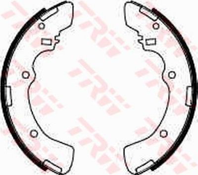 TRW GS8516 комплект тормозных колодок на MITSUBISHI L 300 фургон (P0_W, P1_W, P0_V, P1_V, P_2V, P2_W)