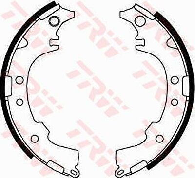 TRW GS8652 Колодки тормозные барабанные GS8652