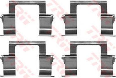 TRW PFK372 Комплект монтажный тормозных колодок PFK372