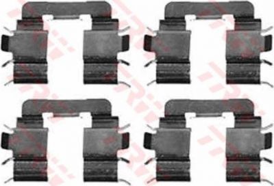 TRW PFK388 комплектующие, колодки дискового тормоза на NISSAN MICRA II (K11)