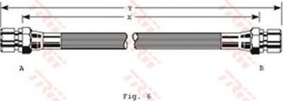 TRW PHA129 тормозной шланг на OPEL MONZA A (22_)