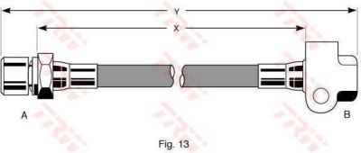 TRW PHA227 тормозной шланг на OPEL MONZA A (22_)