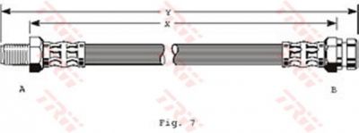 TRW PHB115 тормозной шланг на HYUNDAI PONY