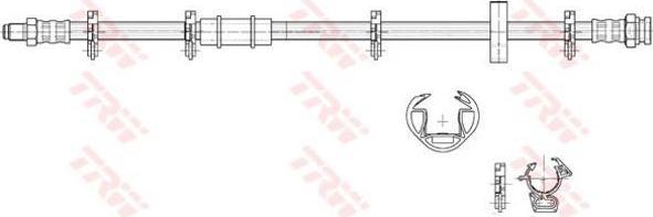 TRW PHB217 тормозной шланг на FIAT REGATA (138)