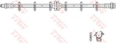 TRW PHB223 тормозной шланг на FIAT CROMA (154)