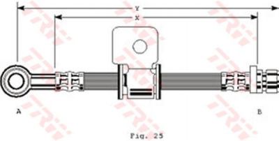 TRW PHD116 тормозной шланг на HONDA PRELUDE III (BA)