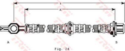 TRW PHD176 тормозной шланг на TOYOTA CAMRY (_V2_)