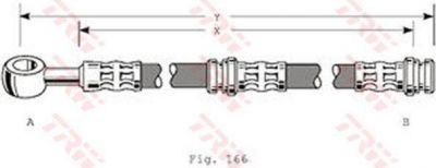 TRW PHD346 Шланг тормозной передний MITSUBISHI Carisma (M862414)