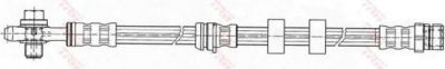TRW PHD503 Шланг тормозной перед. VAG Polo/Fabia 1,0-1,4L 00-> без ABS L=555mm 6Q0611701E (6Q0611701C)