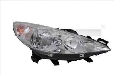 TYC 20-1060-00-21 основная фара на PEUGEOT 207 (WA_, WC_)