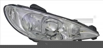 TYC 20-14363-05-2 основная фара на PEUGEOT 206 SW (2E/K)