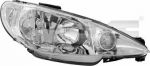 TYC 20-6156-35-2 основная фара на PEUGEOT 206 SW (2E/K)