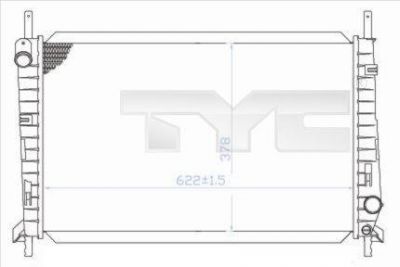 TYC 710-0032 радиатор, охлаждение двигателя на FORD MONDEO I (GBP)