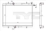 TYC 726-0020-R радиатор, охлаждение двигателя на PEUGEOT 407 (6D_)
