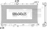 TYC 734-1005 радиатор, охлаждение двигателя на SUBARU IMPREZA седан (GD)
