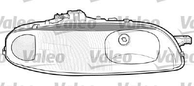 Valeo 086223 основная фара на FIAT MAREA Weekend (185)