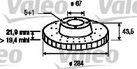 Valeo 186185 тормозной диск на MERCEDES-BENZ 190 (W201)