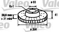 Valeo 186189 тормозной диск на OPEL KADETT E кабрио (43B_)