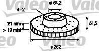 Valeo 186234 тормозной диск на ROVER 800 (XS)