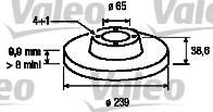 Valeo 186249 тормозной диск на VW POLO купе (86C, 80)