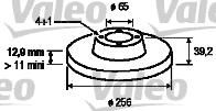Valeo 186251 тормозной диск на VW PASSAT Variant (3A5, 35I)