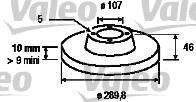 Valeo 186374 тормозной диск на SUZUKI SAMURAI (SJ)