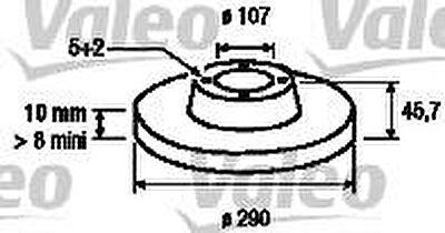 Valeo 186504 тормозной диск на SUZUKI SAMURAI (SJ)