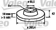 Valeo 186593 тормозной диск на OPEL ZAFIRA A (F75_)