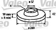 Valeo 186594 тормозной диск на OPEL ASTRA G универсал (F35_)
