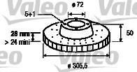 Valeo 186712 тормозной диск на OPEL VIVARO фургон (F7)