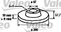 Valeo 186858 тормозной диск на MERCEDES-BENZ VIANO (W639)