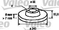 Valeo 186897 тормозной диск на RENAULT MEGANE II седан (LM0/1_)