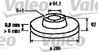 Valeo 197016 тормозной диск на MG MG ZT- T