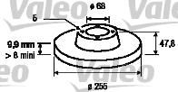 Valeo 197032 тормозной диск на AUDI A6 (4B2, C5)