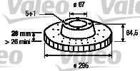 Valeo 197201 тормозной диск на MERCEDES-BENZ C-CLASS (W204)