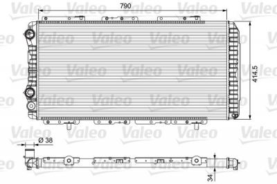 Valeo 230997 радиатор, охлаждение двигателя на FIAT DUCATO фургон (230L)