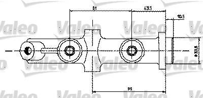 Valeo 350454 главный тормозной цилиндр на RENAULT 5 (122_)