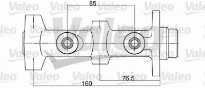 Valeo 350639 главный тормозной цилиндр на FORD SIERRA Наклонная задняя часть (GBC, GBG)