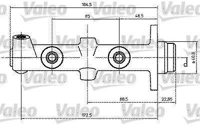 Valeo 350686 главный тормозной цилиндр на FORD ESCORT III (GAA)