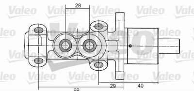 Valeo 350704 главный тормозной цилиндр на PEUGEOT 405 I (15B)