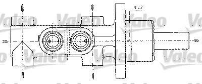 Valeo 402255 главный тормозной цилиндр на PEUGEOT 206 SW (2E/K)