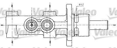 Valeo 402256 главный тормозной цилиндр на PEUGEOT 306 (7B, N3, N5)