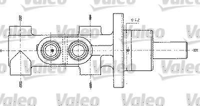 Valeo 402303 главный тормозной цилиндр на PEUGEOT 306 (7B, N3, N5)