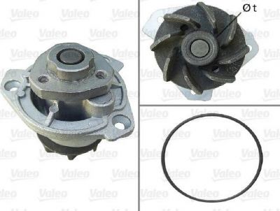 Valeo 506798 водяной насос на VW GOLF IV (1J1)