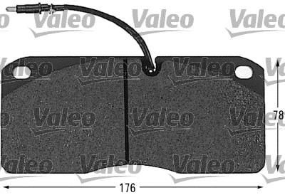 Valeo 541604 комплект тормозных колодок, дисковый тормоз на VOLVO FL 6